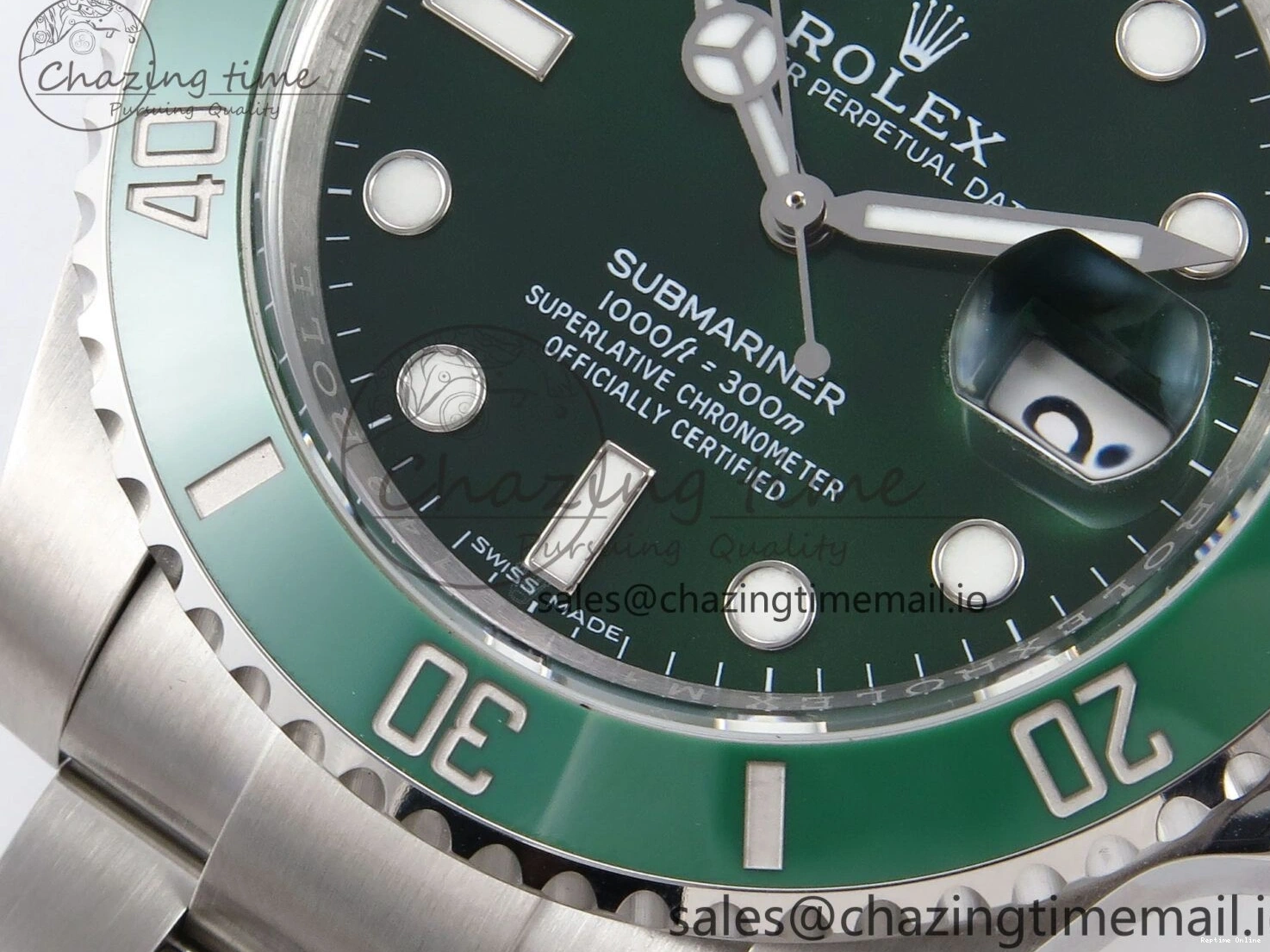 1222 Premium Submariner 116610 LV 40mm RF 1:1 Best Edition Green Ceramic on SS 904L Bracelet Steel VR 1014